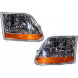 For Ford F-150 Headlight Assembly 2001 2002 2003 | Halogen | Harley-Davidson Edition Model CAPA (CLX-M0-USA-REPF100158Q-CL360A70-PARENT1)
