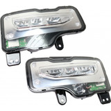 For GMC Sierra 1500 Fog Light Assembly 2016 17 18 2019 | Rectangular | LED (CLX-M0-USA-RG10750004-CL360A70-PARENT1)