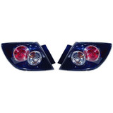 CarLights360: For 2007 2008 2009 MAZDA 3 Tail Light Assembly w/Bulbs - (DOT Certified) (CLX-M1-215-1984L-AF-CL360A1-PARENT1)