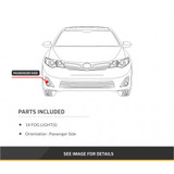 For Mitsubishi Lancer Fog Light 2008 2009 2010 2011 Bezel MI2602100 (CLX-M0-08-214-2045L-UD-CL360A1-PARENT1)