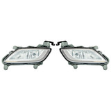 For Hyundai Veloster Fog Light Assembly 2012 13 14 15 16 2017 w/o Turbo CAPA (CLX-M0-321-2036L-AC-CL360A55-PARENT1)