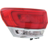 For Jeep Grand Cherokee / Laredo / Limited / Overland / Summit Tail Light Assembly Outer 2014-2020 Chrome Type 1 CAPA (CLX-M0-333-1965L-AS-CL360A55-PARENT1)
