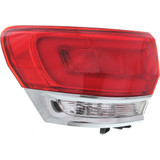 For Jeep Grand Cherokee / Laredo / Limited / Overland / Summit Tail Light Assembly Outer 2014-2020 Chrome Type 1 CAPA (CLX-M0-333-1965L-AS-CL360A55-PARENT1)