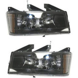 For GMC Canyon Headlight 2004-2012 Halogen | Black Interior | w/o Extreme Package | CAPA (CLX-M0-USA-C100122Q-CL360A71-PARENT1)