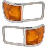For Ford F650 / F750 Headlight Bezel w/ Park Light 2000-2015 (CLX-M0-330-1204L-AS-CL360A55-PARENT1)