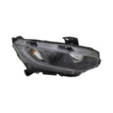 For Honda Civic Sedan Headlight Assembly 2019–2020 1.5L Turbo/2.0L Engine Halogen Type Black Bezel CAPA (CLX-M0-317-1180L-ACN2-CL360A55-PARENT1)