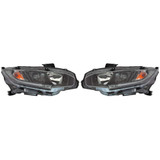For Honda Civic Sedan Headlight Assembly 2018 Halogen Type 1.5L Turbo Engine (CLX-M0-317-1180L-ASN2N-CL360A55-PARENT1)