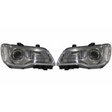 For Chrysler 300 Headlight Assembly 2015 2016 2017 Halogen Chrome Bezel (CLX-M0-333-1193L-ASC1-CL360A55-PARENT1)