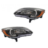 For Chrysler 200 Sedan Headlight Assembly 2011 S Model BLACK Bezel (CLX-M0-333-1192L-ASN7-CL360A55-PARENT1)