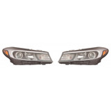 For Kia Forte Sedan Headlight Assembly 2018 Halogen w/o LED Position Lamp CAPA (CLX-M0-323-1156L-AC2-CL360A55-PARENT1)