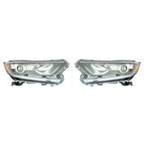 For Honda CRV Headlight Assembly LX / EX / EX-L 2017 18 19 2020 Halogen CAPA (CLX-M0-317-1182L-AC2-CL360A55-PARENT1)
