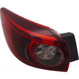 For Mazda 3 Tail Light Assembly 2014 15 16 17 2018 Outer | LED Type | Hatchback | Smoke | CAPA Certified (CLX-M0-316-1939L-AC-CL360A50-PARENT1)