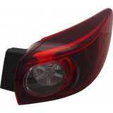 For Mazda 3 Tail Light Assembly 2014 15 16 17 2018 Outer | LED Type | Hatchback | Smoke | CAPA Certified (CLX-M0-316-1939L-AC-CL360A50-PARENT1)