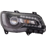 For Chrysler 300 Headlight Assembly 2018 2019 2020 Black Bezel Halogen Projector Code LMC/MFA CAPA Certified (CLX-M0-333-1193L-ACBC2-CL360A50-PARENT1)