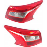 For Nissan Sentra Outer Tail Light 2016 2017 2018 | w/ Bulbs CAPA (CLX-M0-USA-RN73010008Q-CL360A70-PARENT1)