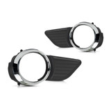 For Toyota Sienna Fog Light Cover 2011-2017 | Black | w/ Chrome | w/ Park Distance Control Sensor Holes | DOT / SAE Compliance (CLX-M0-USA-REPT108644-CL360A70-PARENT1)