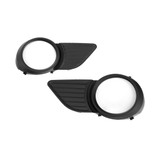 For Toyota Sienna Fog Light Cover 2011-2017 Black | w/o Chrome Trim | w/o Park Distance Control Sensor Holes | DOT / SAE Compliance (CLX-M0-USA-REPT108018-CL360A70-PARENT1)