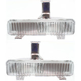 For Pontiac Safari Turn Signal Light 1987 1988 1989 | On Bumper | Clear Lens (CLX-M0-USA-12-1392-01-CL360A71-PARENT1)