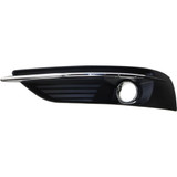 For Chrysler 200 Fog Light Cover 2011 12 13 2014 | Textured Black | w/ Chrome Trim | DOT / SAE Compliance (CLX-M0-USA-REPC108042-CL360A70-PARENT1)