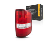 For Ford F-150 Tail Light Assembly 2004 2005 2006 | Red / Clear | Styleside | w/o Bulbs (CLX-M0-USA-F730122-CL360A70-PARENT1)