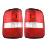 For Ford F-150 Tail Light Assembly 2004 2005 2006 | Red / Clear | Styleside | w/o Bulbs (CLX-M0-USA-F730122-CL360A70-PARENT1)