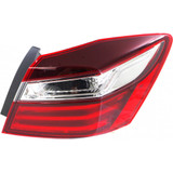 For Honda Accord Outer Tail Light Assembly 2016 2017 Halogen | Sedan (CLX-M0-USA-REPHD730102-CL360A70-PARENT1)