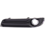 For Chrysler 300 Fog Light Cover 2011 12 13 2014 Outer | Black | w/ Chrome Trim | w/ Adaptive Cruise Control | Excludes SRT-8 Model | DOT / SAE Compliance (CLX-M0-USA-REPC108602-CL360A70-PARENT1)