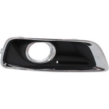 For Chevy Malibu Fog Light Cover 2013 2014 2015 | Bezel | Chrome/Black | w/ Fog Light Cover Hole | DOT / SAE Compliance (CLX-M0-USA-REPC108608-CL360A70-PARENT1)