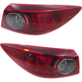 For Mazda 3 Tail Light Assembly 2014 2015 | Outer | Bulb Type | Sedan | CAPA (CLX-M0-USA-RM73010006Q-CL360A70-PARENT1)