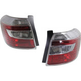 For Toyota Highlander Hybrid Tail Light Assembly 2008 2009 2010 | Clear and Red Lens (CLX-M0-USA-REPT730114-CL360A70-PARENT1)