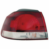 For Volkswagen Golf / GTI Outer Tail Light Assembly 2010 11 12 13 2014 | Halogen (CLX-M0-USA-REPV730104-CL360A70-PARENT1)