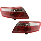 For Toyota Camry Outer Tail Light Assembly 2007 2008 2009 Excludes Hybrid Model | w/o Bulbs (CLX-M0-USA-T730152-CL360A70-PARENT1)
