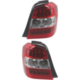For Toyota Highlander Tail Light Assembly 2006 2007 | Clear and Red Lens | Hybrid Model | w/o Bulbs (CLX-M0-USA-REPT730148-CL360A70-PARENT1)