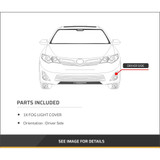 For Honda Civic Fog Light Cover 2017 2018 | Primed | Garnish | Coupe / Hatchback / Sedan | w/o ACC | Excludes Type R Model | DOT / SAE Compliance (CLX-M0-USA-RH10820002-CL360A70-PARENT1)