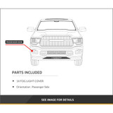 For Nissan Titan Fog Light Cover 2017 2018 | Black | Excludes 2018 Platinum Reserve Model | DOT / SAE Compliance (CLX-M0-USA-RN10820004-CL360A71-PARENT1)