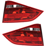 For Audi S4 Inner Tail Light Assembly 2010 2011 2012 | Halogen | Sedan | w/o Bulbs (CLX-M0-USA-REPA730138-CL360A71-PARENT1)