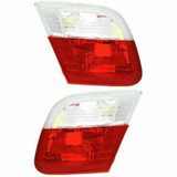 For BMW 325Ci / 330Ci / M3 Inner Tail Light Assembly 2001 2002 2003 Clear and Red Lens | Convertible / Coupe | w/o Bulbs (CLX-M0-USA-B730102-CL360A72-PARENT1)