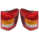 For Jeep Liberty Tail Light Assembly 2005 2006 2007 | w/ Tail Lamp Guard | Renegade Model | w/o Bulbs (CLX-M0-USA-J730116-CL360A70-PARENT1)