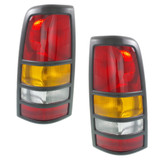 For Chevy Silverado 3500 Tail Light Assembly 2001 2002 2003 w/ Black Bezel | Fleetside (CLX-M0-USA-C730150-CL360A70-PARENT1)