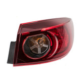 For Mazda 3 Tail Light Assembly 2014 2015 2016 2017 2018 Outer | Halogen | Sedan CAPA (CLX-M0-USA-REPM730368Q-CL360A70-PARENT1)