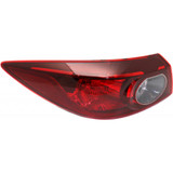 For Mazda 3 Tail Light Assembly 2014 2015 2016 2017 2018 Outer | Halogen | Sedan CAPA (CLX-M0-USA-REPM730368Q-CL360A70-PARENT1)