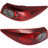 For Mazda 3 Tail Light Assembly 2014 2015 2016 2017 2018 Outer | Halogen | Sedan CAPA (CLX-M0-USA-REPM730368Q-CL360A70-PARENT1)