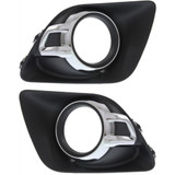 For Mitsubishi Outlander Sport / RVR Fog Light Cover 2011 2012 | Chrome | Garnish | DOT / SAE Compliance (CLX-M0-USA-REPM108640-CL360A70-PARENT1)