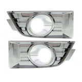 For Ford Edge Fog Light Cover 2007 08 09 2010 | Chrome | w/ Lamp Hole | DOT / SAE Compliance (CLX-M0-USA-RBF018902-CL360A70-PARENT1)