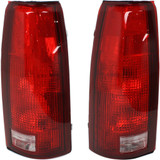 For Chevy C2500 / C3500 / K2500 / K3500 Tail Light Assembly 1988-2000 | w/o Connector Plate | Excludes 15,000 Lbs. GVW (CLX-M0-USA-REPC730334-CL360A71-PARENT1)