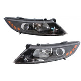 For Kia Optima Headlight Assembly 2011 2012 2013 | Halogen | Excludes Hybrid Model (CLX-M0-USA-REPK100134-CL360A70-PARENT1)