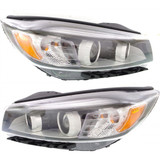 For Kia Sorento Headlight Assembly 2016 2017 2018 | Halogen | w/o LED Accent Light | CAPA (CLX-M0-USA-REPK100190Q-CL360A70-PARENT1)