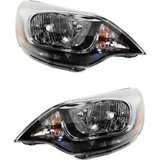 For Kia Rio Headlight Assembly 2012 13 14 15 16 2017 | Halogen | w/o LED Position Light | Sedan | CAPA (CLX-M0-USA-REPK100156Q-CL360A70-PARENT1)