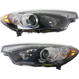 For Kia Forte / Forte Koup / Forte5 Headlight Assembly 2014 2015 | Halogen | w/ LED Position Light (CLX-M0-USA-REPK100172-CL360A70-PARENT1)