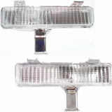 For Chevy Caprice Turn Signal Light 1980-1990 | On Bumper | Clear Lens (CLX-M0-USA-12-1392-01-CL360A70-PARENT1)